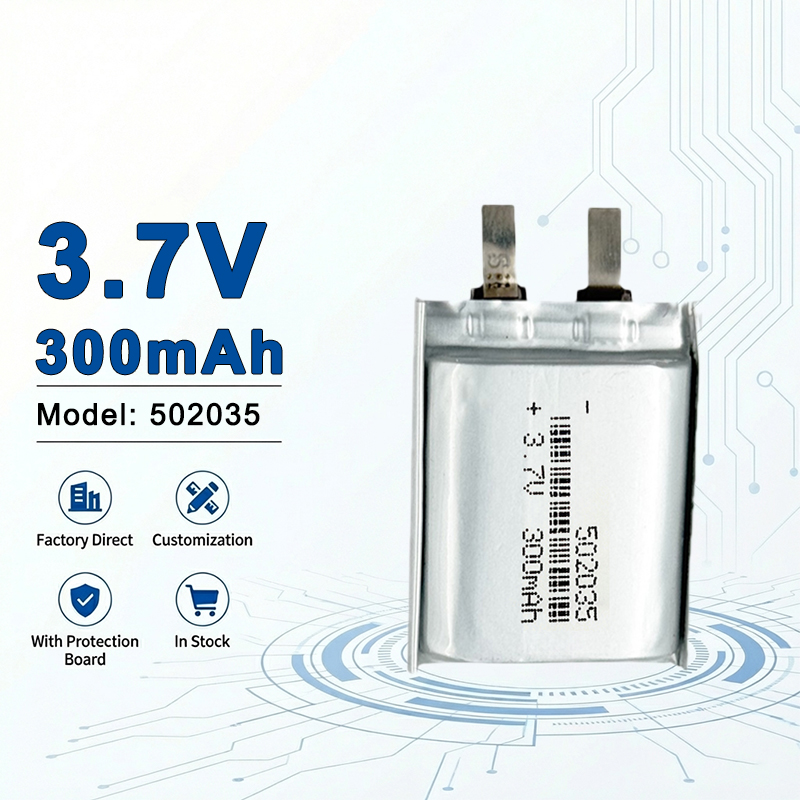 Electronics And Gadgets Ce - 502035 3.7V 300mAh 충전식 배터리, 소형