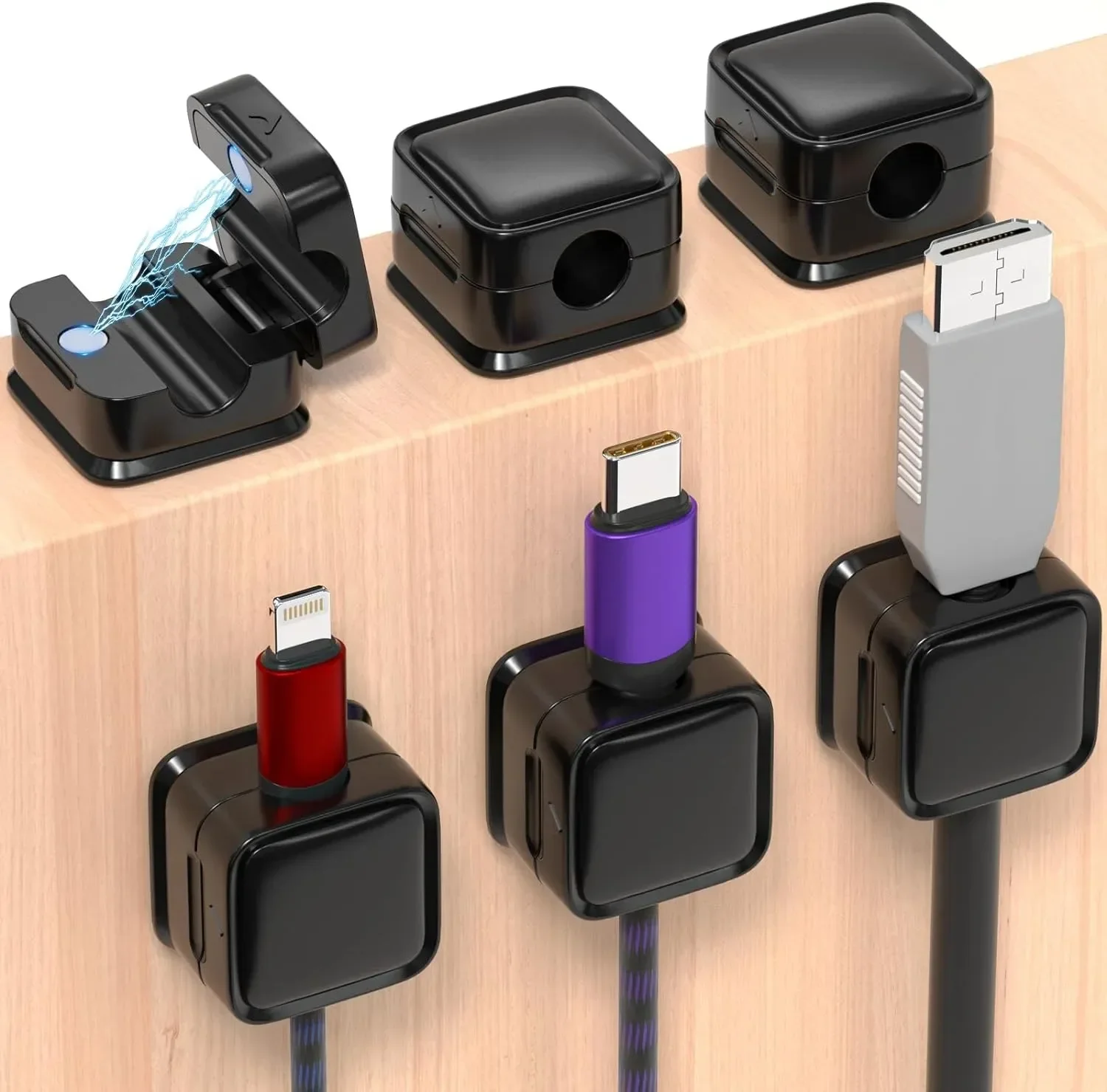 Cable Organizer - 미니 케이블 정리대, 자석식 케이블 정리,