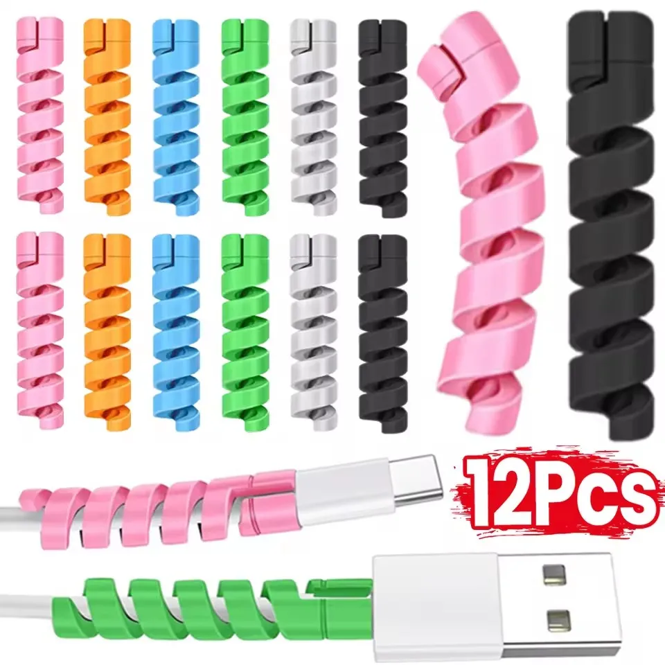 Usb Charger - 20개입 케이블 보호 커버, 유연한 스파이럴형