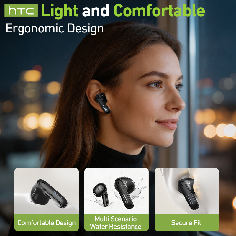 HTC NE94 게이밍 TWS 이어폰: 마이크 내장,  - Headphones Wireless 리뷰 및 가격