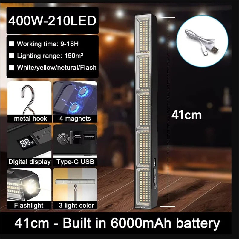 41cm 자석 부착식 LED 작업등, 고출력, USB  - Power Bank 리뷰 및 가격