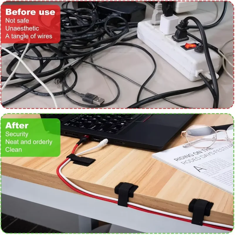 재사용 가능한 케이블 타이, 새로운 고정식 와이어 정리 - Cable Organizer 리뷰 및 가격