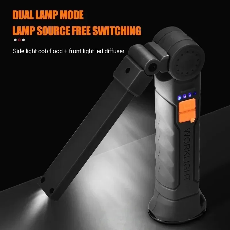 휴대용 COB LED 손전등 USB 충전식 작업등 내장 - Power Bank 리뷰 및 가격