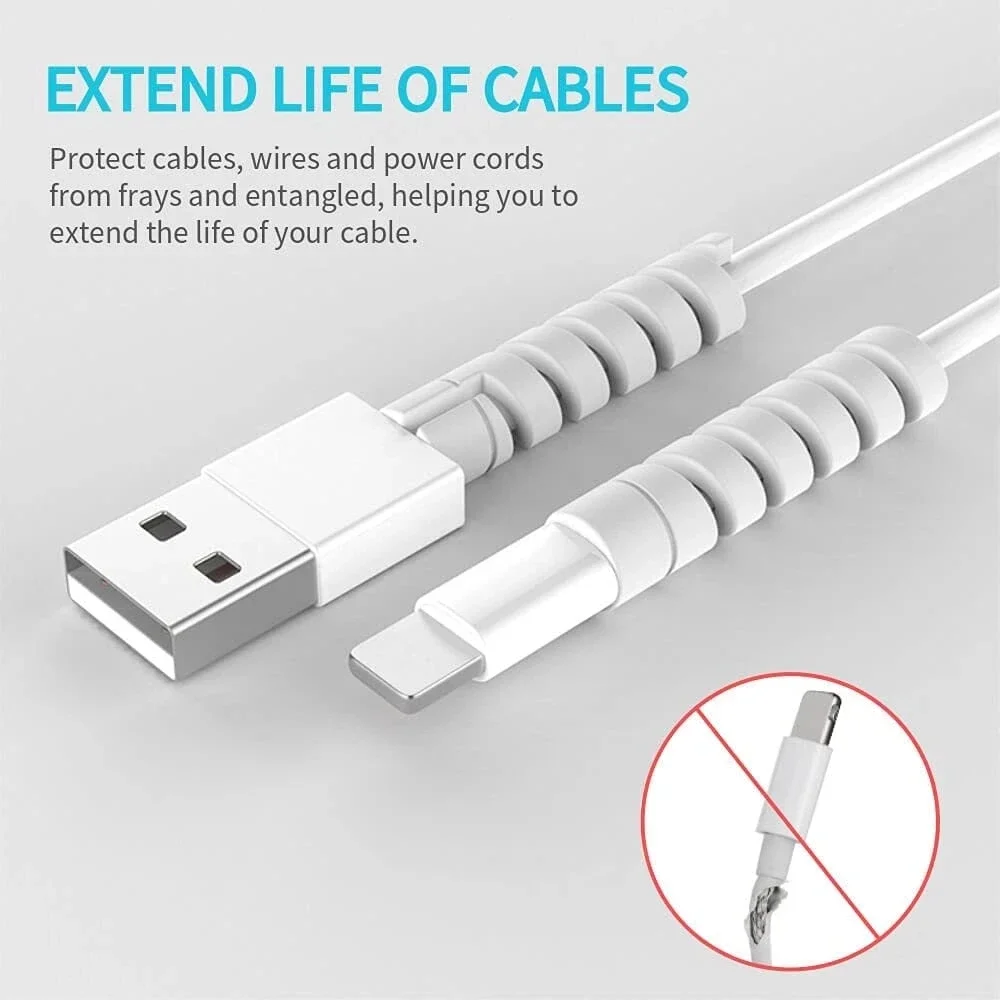 20개입 케이블 보호 커버, 유연한 스파이럴형 케이블  - Usb Charger 리뷰 및 가격