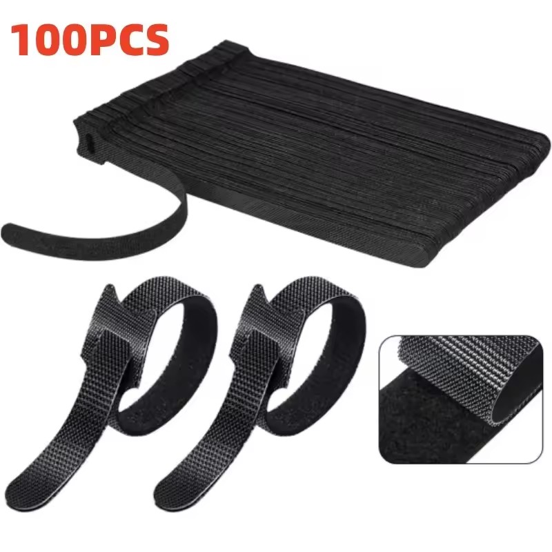 100개입, 재사용 가능한 케이블 정리용 끈, 마우스, - Cable Organizer 리뷰 및 가격
