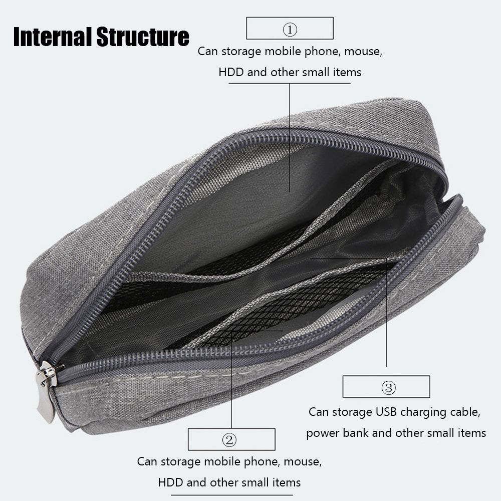대용량 정리함, USB 케이블, 이어폰, 디지털 액세서 - Cable Organizer 리뷰 및 가격