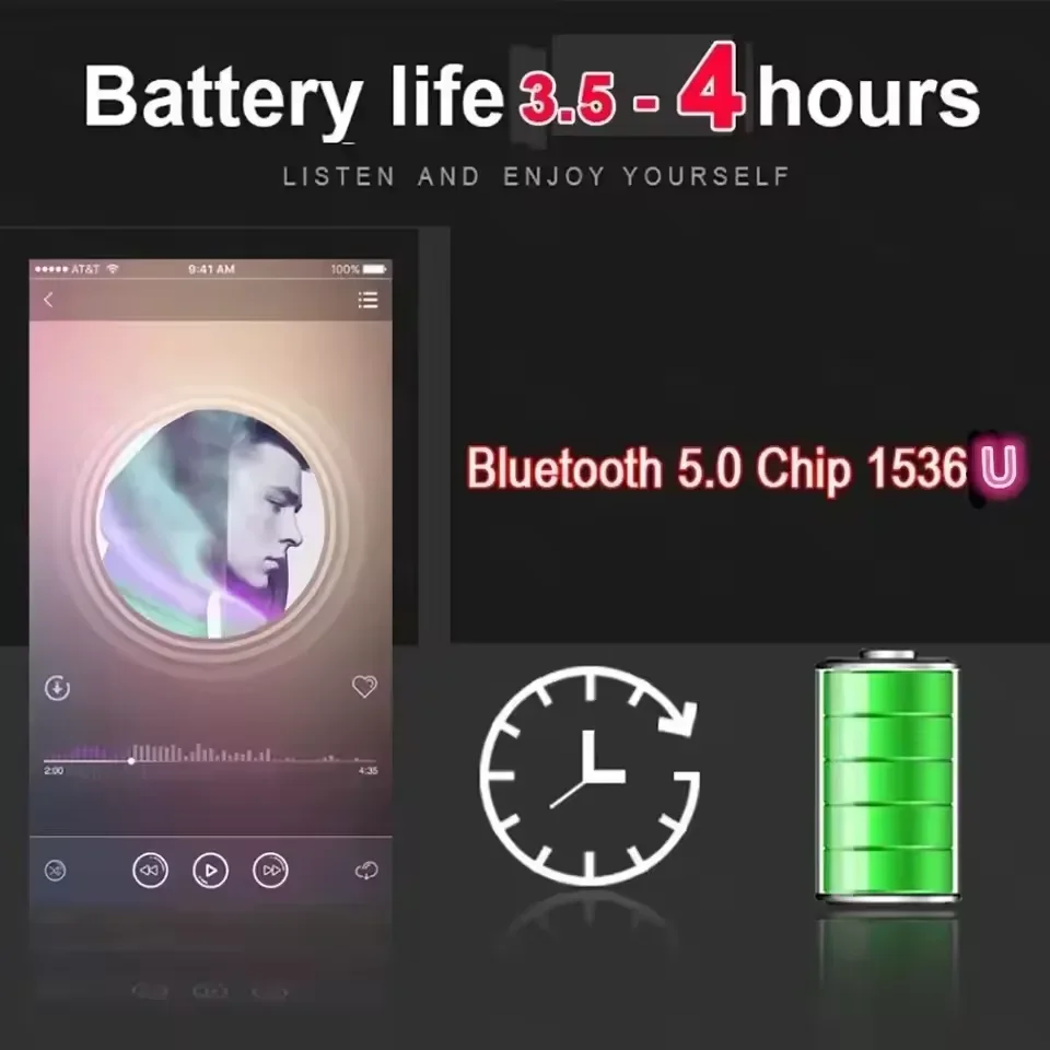 블루투스 5.3, 새로운 에어 포 5 무선 이어폰, 에 - Headphones Wireless 리뷰 및 가격